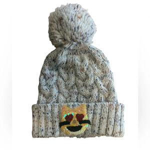 Bow and Drape touque very cute sequin cat design on front- free with 100$ bundle